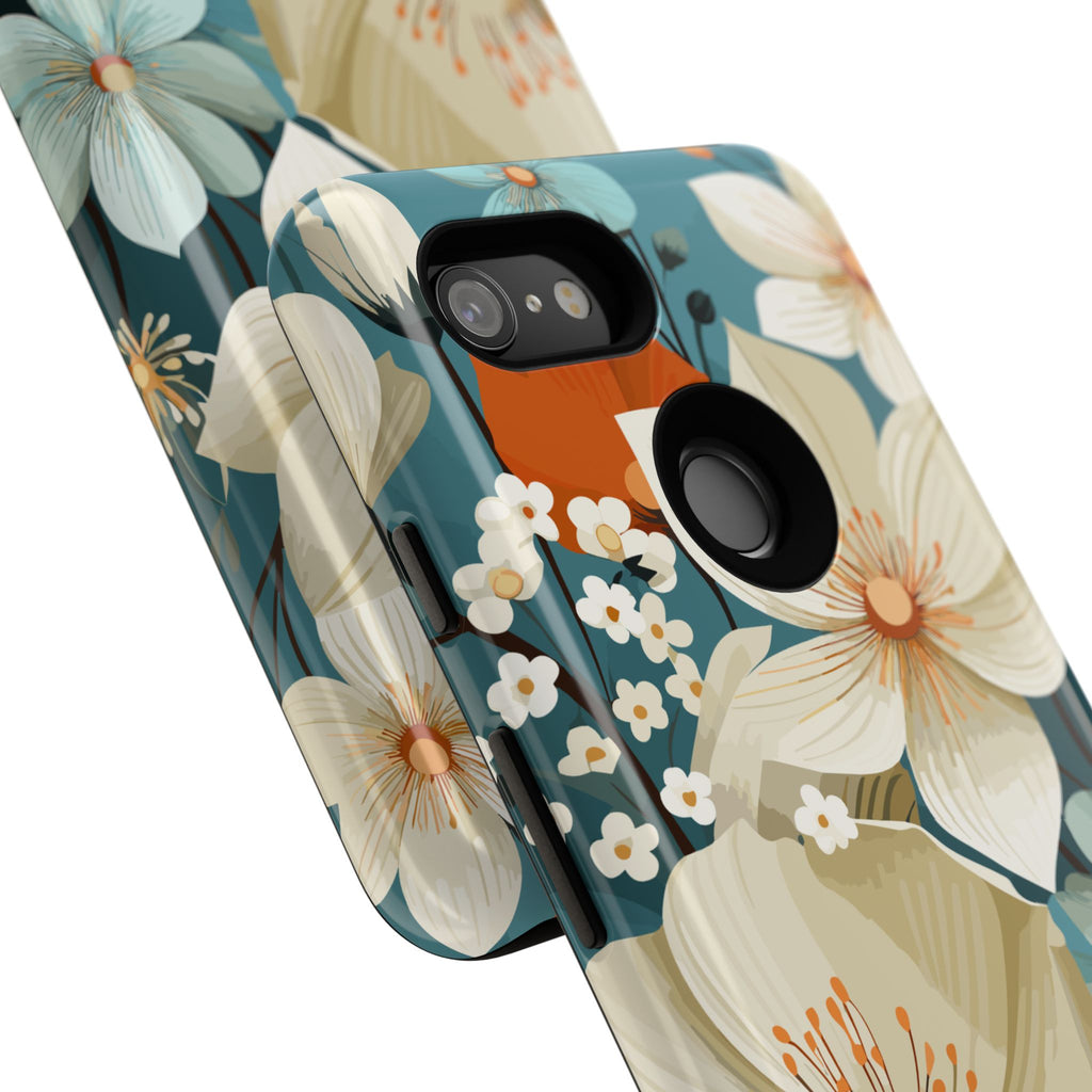 Floral Phone Case, Stylish Tough Cases with Botanical Design, Flower Print Phone Cover, Gifts for Nature Lovers, Eco-Friendly Mobile Cover