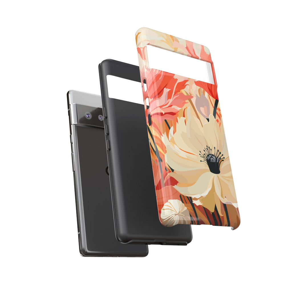 Floral Phone Case, Tough Protective Cover for Floral Lovers, Perfect Gift for Friends, Spring Celebration, Art Lovers Gift
