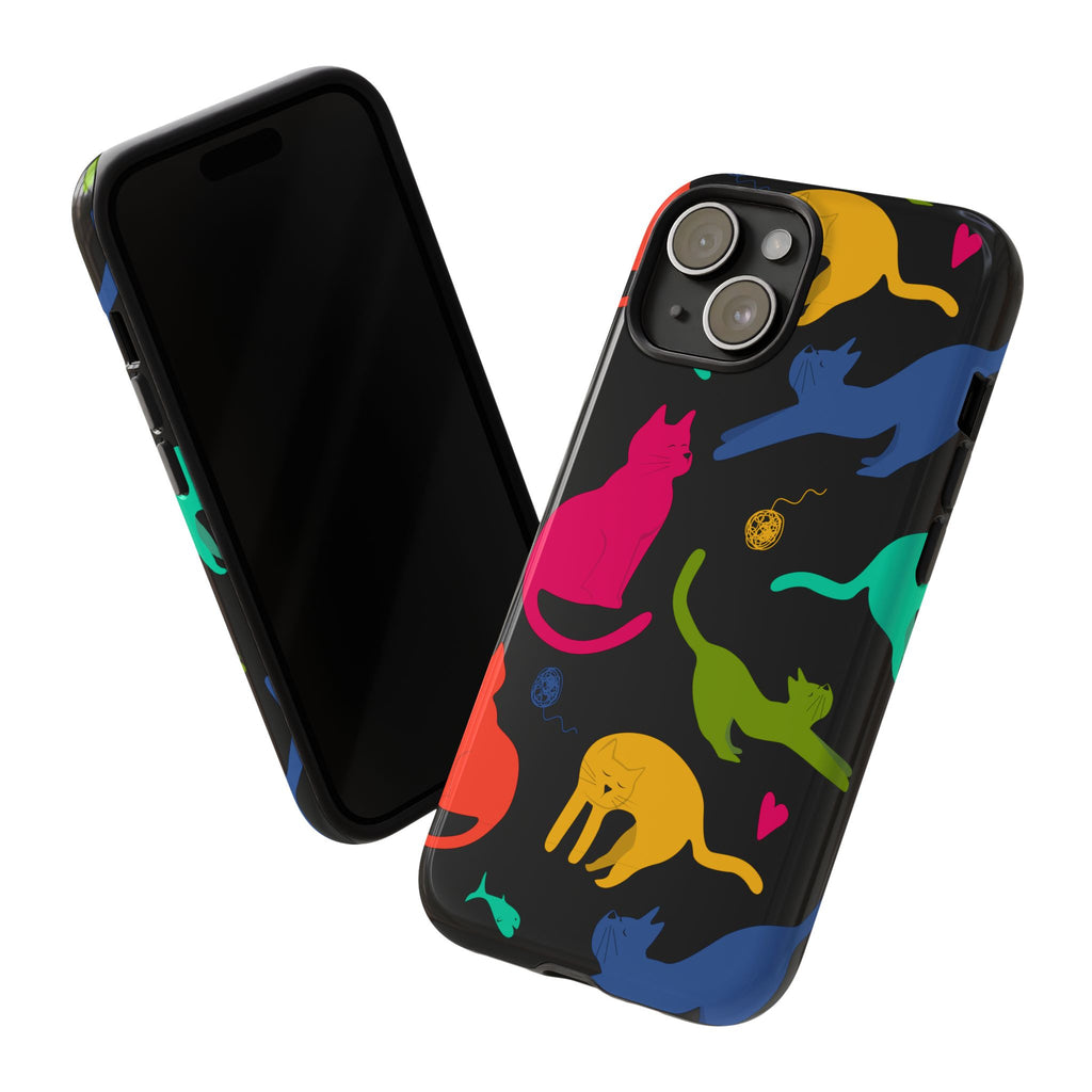 Colorful Cat Phone Case - Fun Pet Lover Accessory, Paw-some Gift for Cat Owners, Colorful Protective Cover, Cute Animal Phone [...]