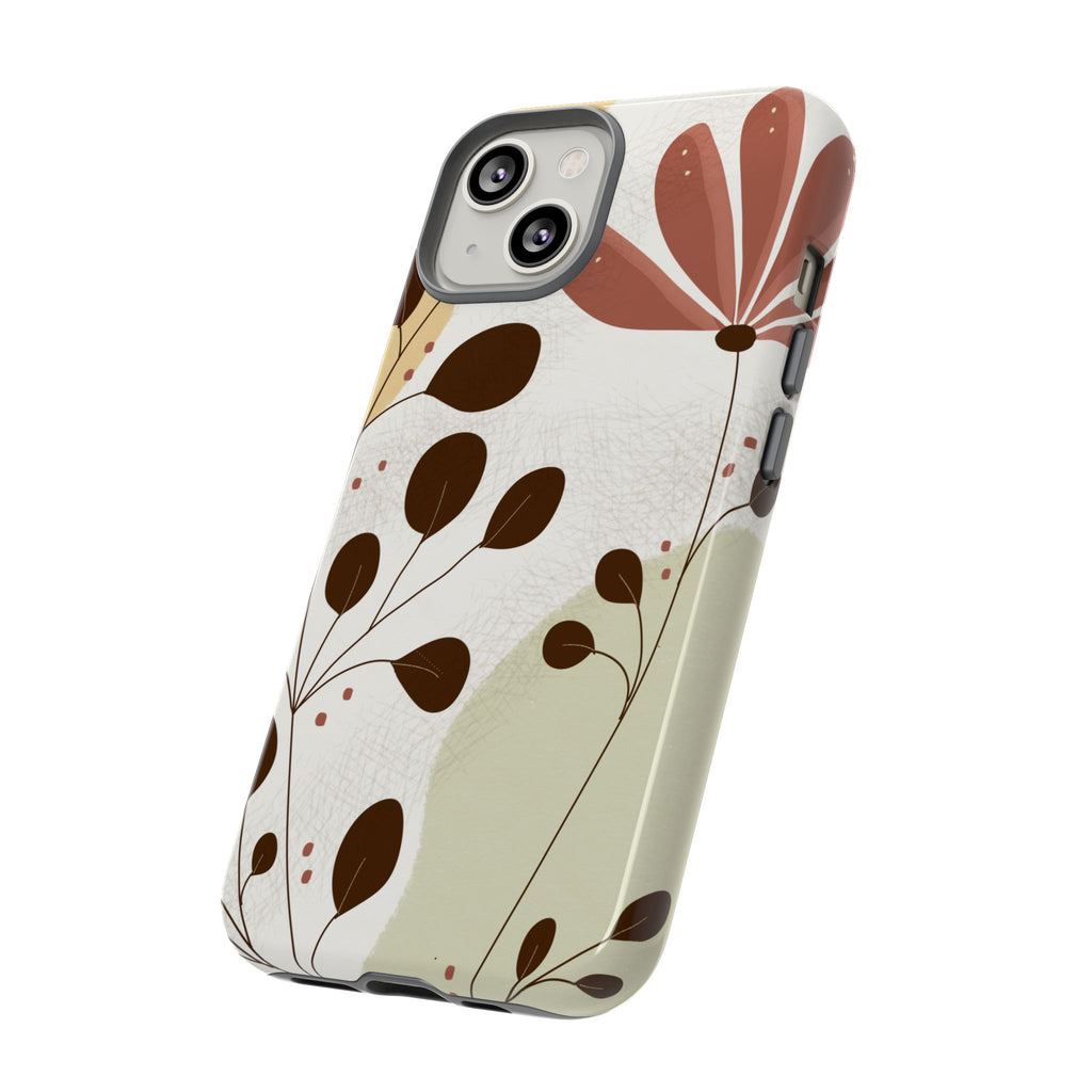 Floral Phone Case - Stylish Tough Cases for Women, Trendy Phone Cover, Gift for Her, Birthday Present, Everyday Use