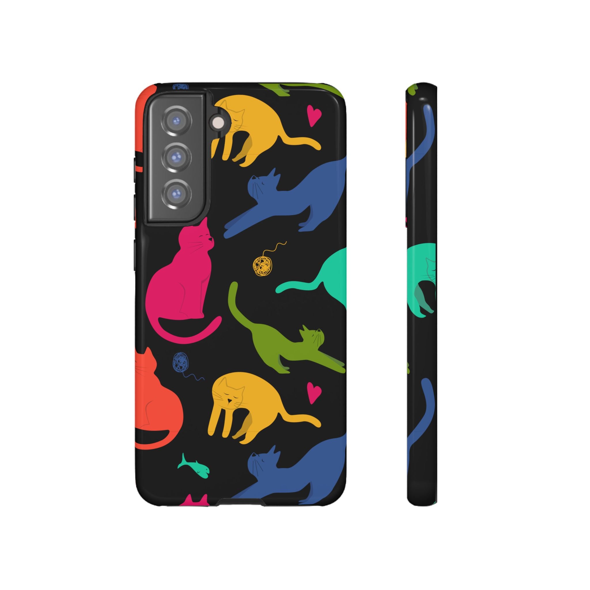 Colorful Cat Phone Case - Fun Pet Lover Accessory, Paw-some Gift for Cat Owners, Colorful Protective Cover, Cute Animal Phone [...]