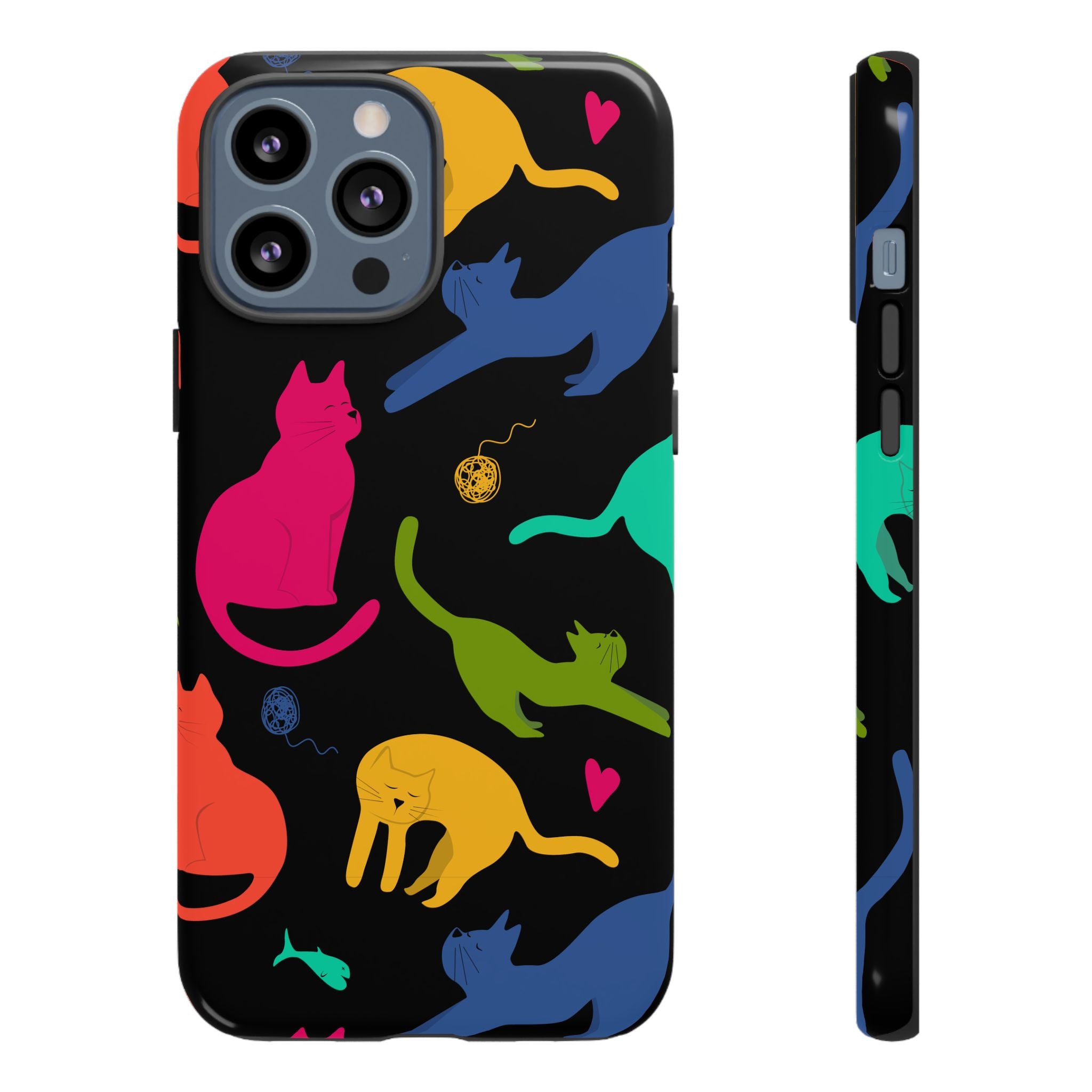 Colorful Cat Phone Case - Fun Pet Lover Accessory, Paw-some Gift for Cat Owners, Colorful Protective Cover, Cute Animal Phone [...]
