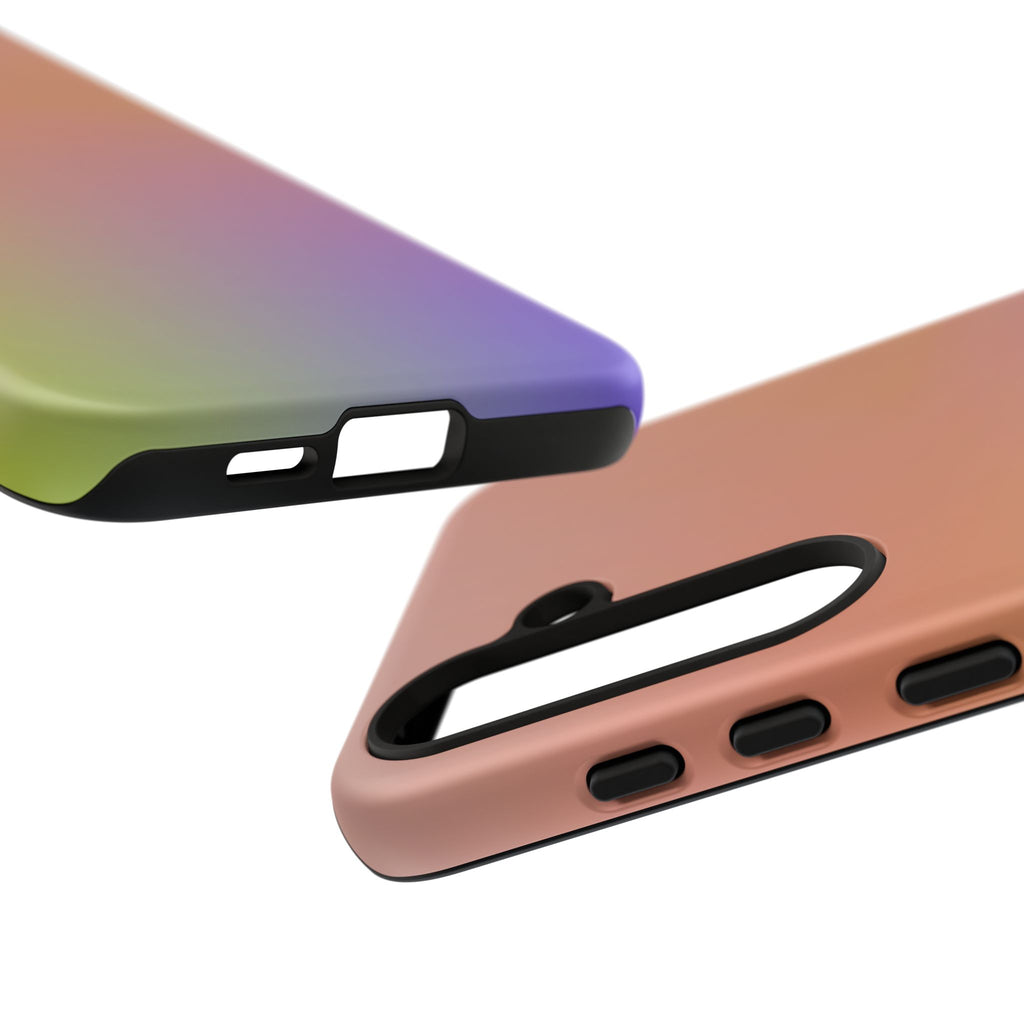 Colorful Gradient Phone Case, Tough Cases for iPhone, Customizable Phone Cover, Trendy Tech Accessory, Gift for Tech Lovers