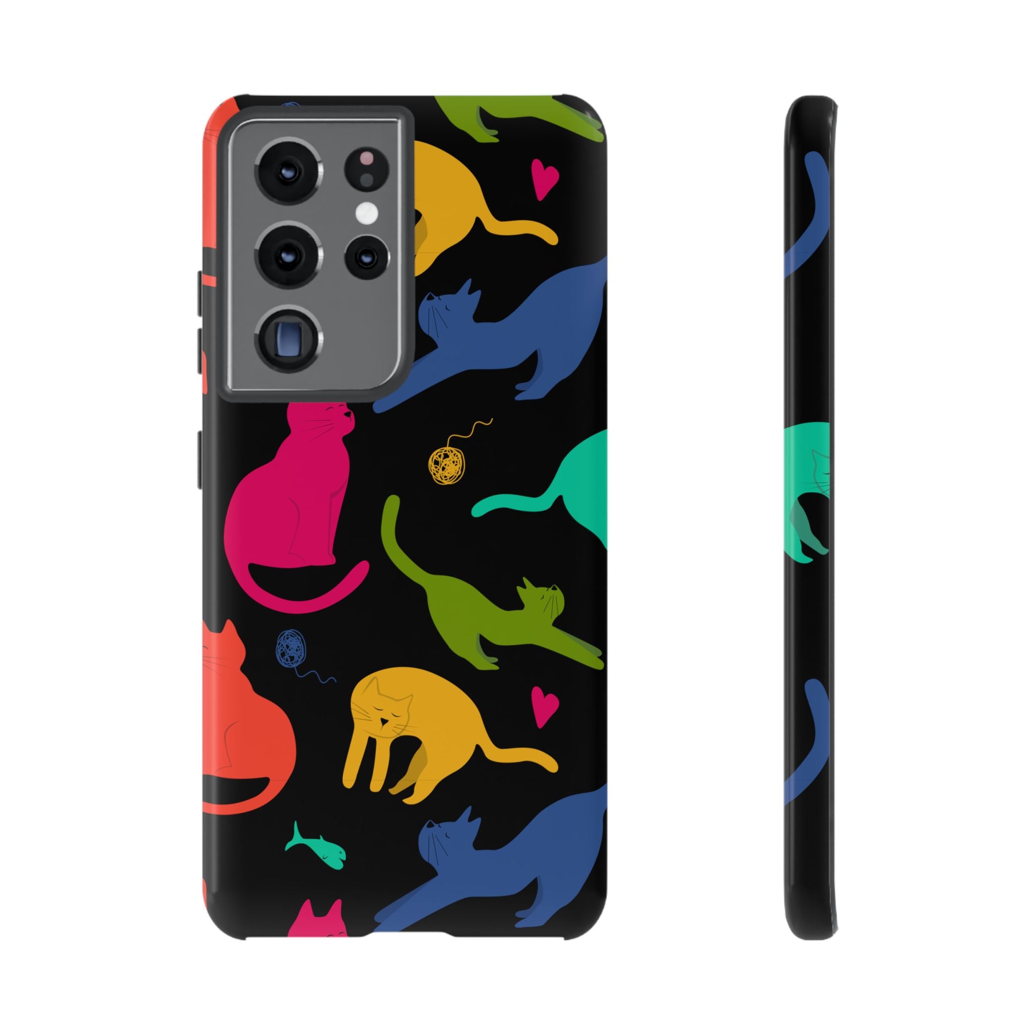 Colorful Cat Phone Case - Fun Pet Lover Accessory, Paw-some Gift for Cat Owners, Colorful Protective Cover, Cute Animal Phone [...]