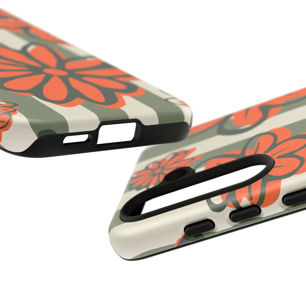 Floral Tough Phone Case - Trendy Protector for Pet Lovers, Super Cute Gift, Floral Design, Stylish Phone Cover, Unique Accessory