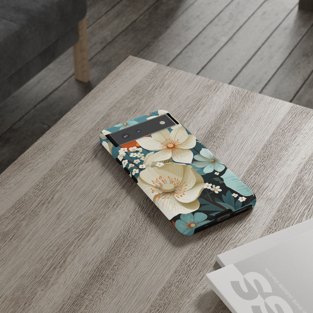 Floral Phone Case, Stylish Tough Cases with Botanical Design, Flower Print Phone Cover, Gifts for Nature Lovers, Eco-Friendly Mobile Cover