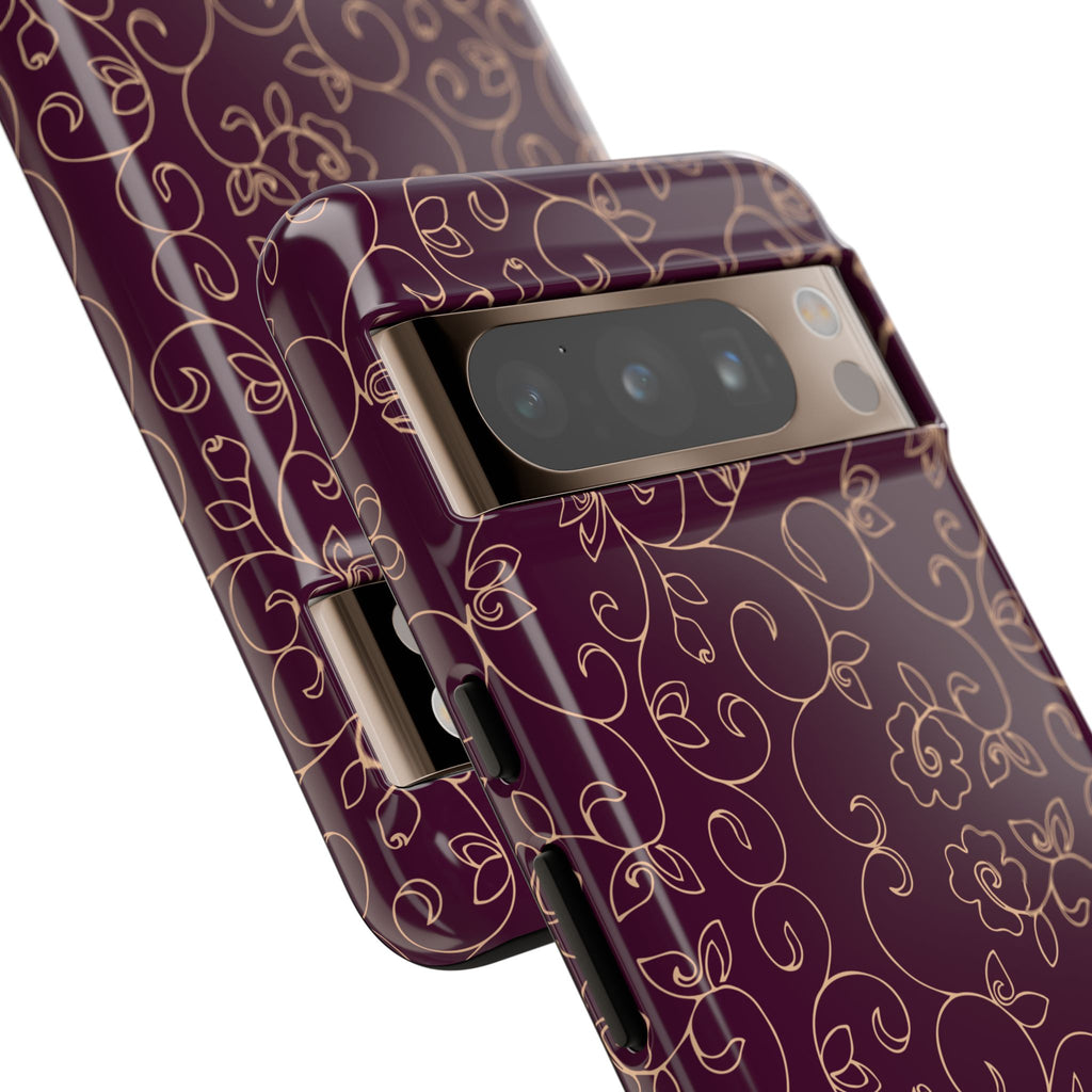 Elegant Floral Phone Case | Durable Mobile Cover, Gift for Her, Floral Design, Stylish Accessory, Phone Protection
