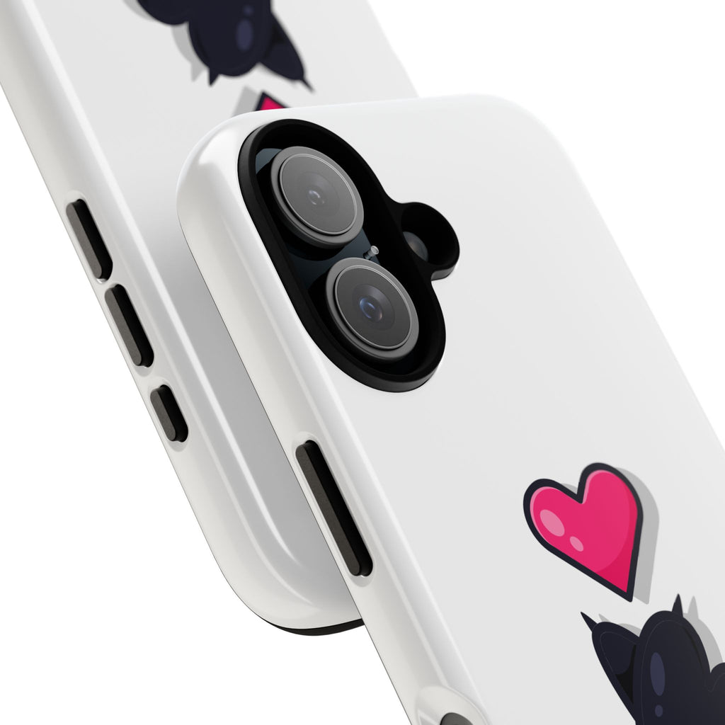 Cute Cat Love Phone Case, Tough Cell Phone Cover, Animal Lover Gifts, Pet Parent Accessories, Valentine's Day Essentials