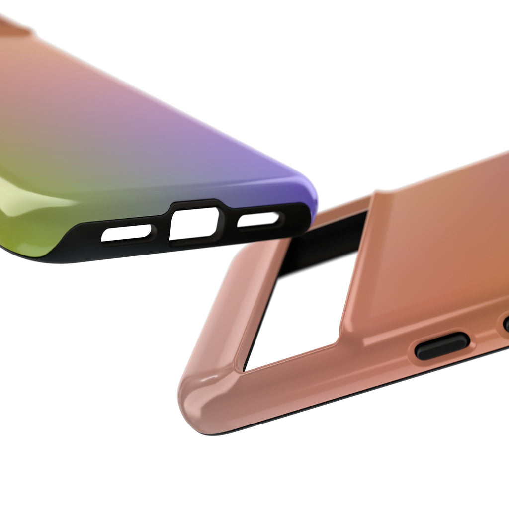 Colorful Gradient Phone Case, Tough Cases for iPhone, Customizable Phone Cover, Trendy Tech Accessory, Gift for Tech Lovers