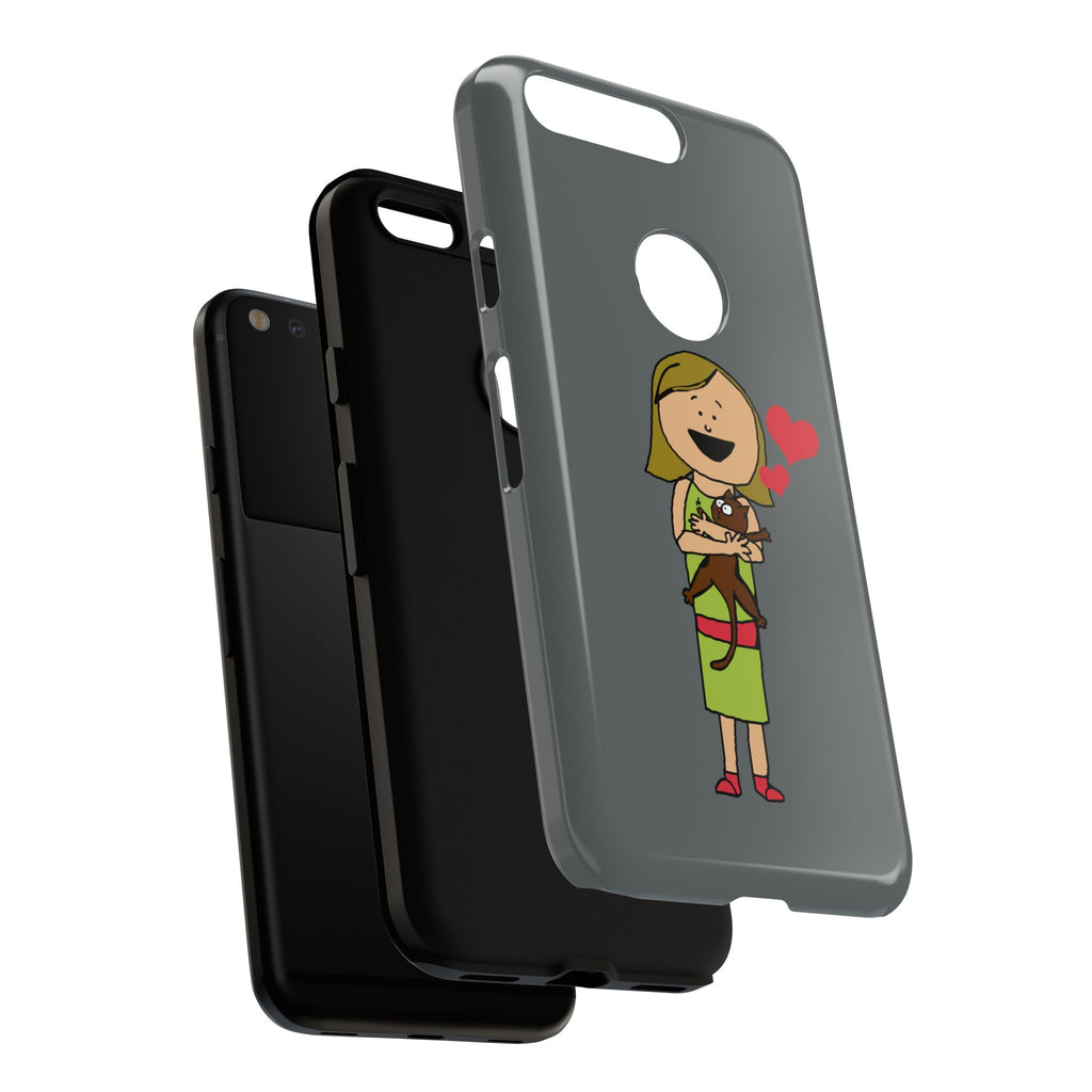 Pet Lover's Phone Case, Cute Animal Phone Cover, Gift for Dog Lovers, Cartoon Design, Fun Smartphone Accessory