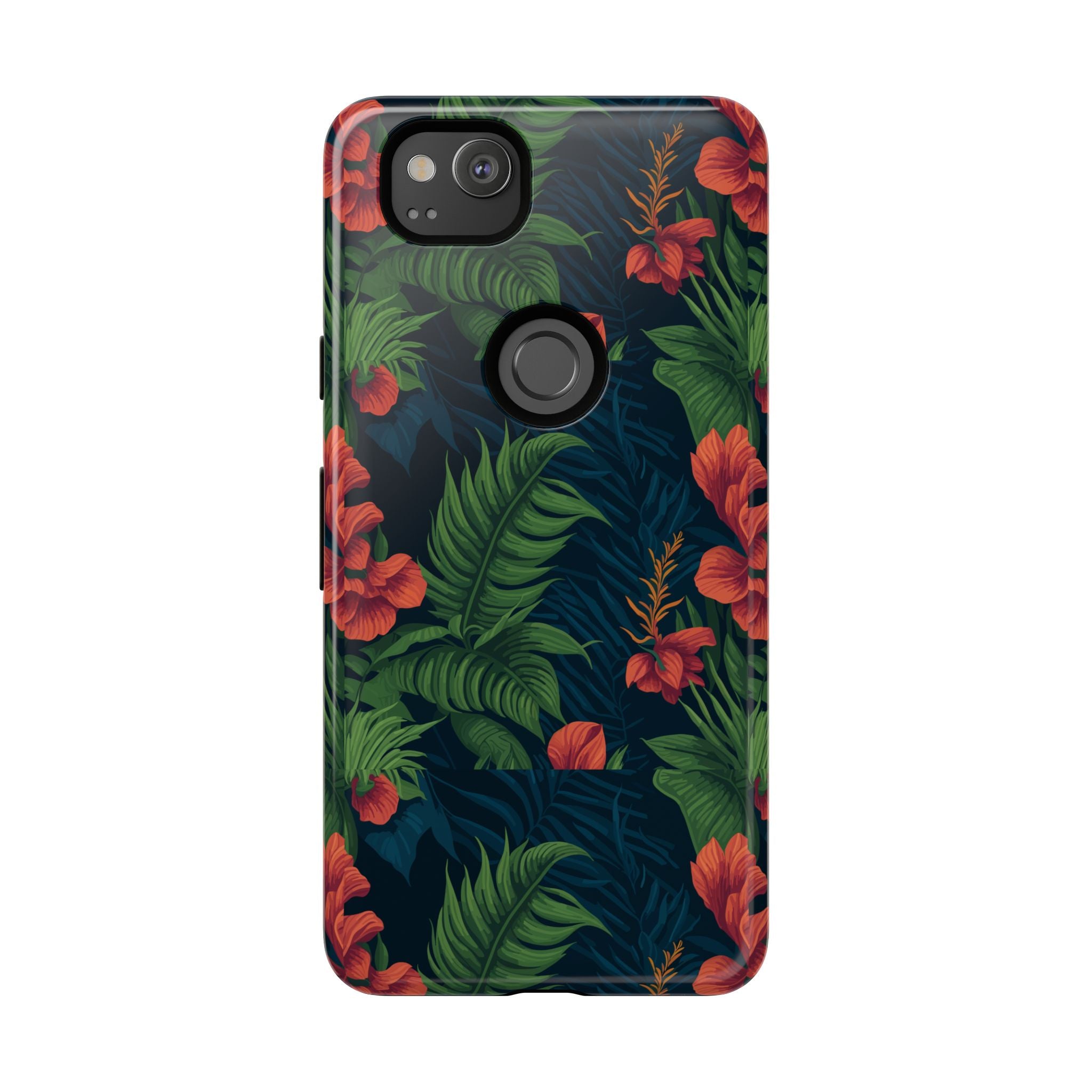 Tropical Phone Case with Floral Design, Eco-Friendly Protection for Summer Vibes, Ideal Gift for Nature Lovers, Vibrant Background