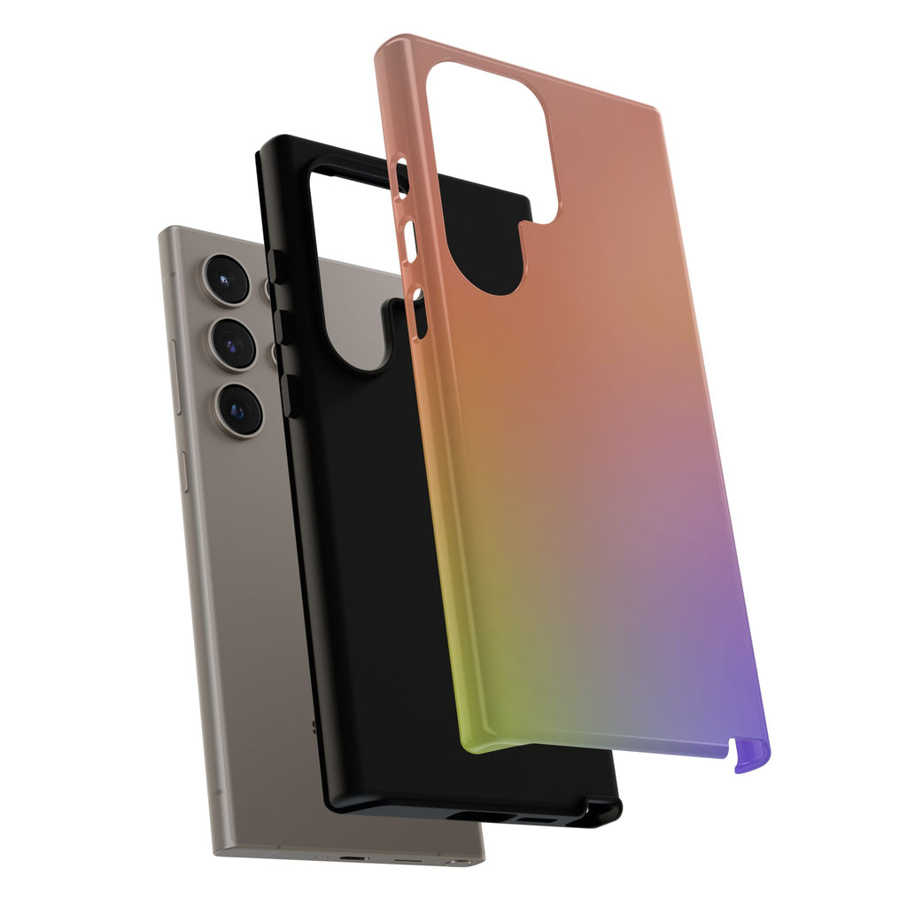 Colorful Gradient Phone Case, Tough Cases for iPhone, Customizable Phone Cover, Trendy Tech Accessory, Gift for Tech Lovers