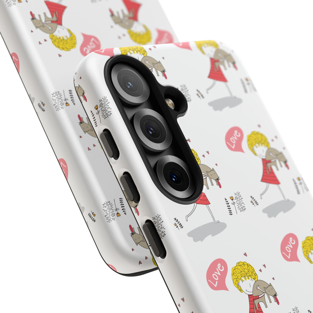 Love-Themed Phone Case | Cute Pet Lover Accessory, Perfect Gift for Birthdays, Anniversaries, Animal Lovers, Valentine's Day
