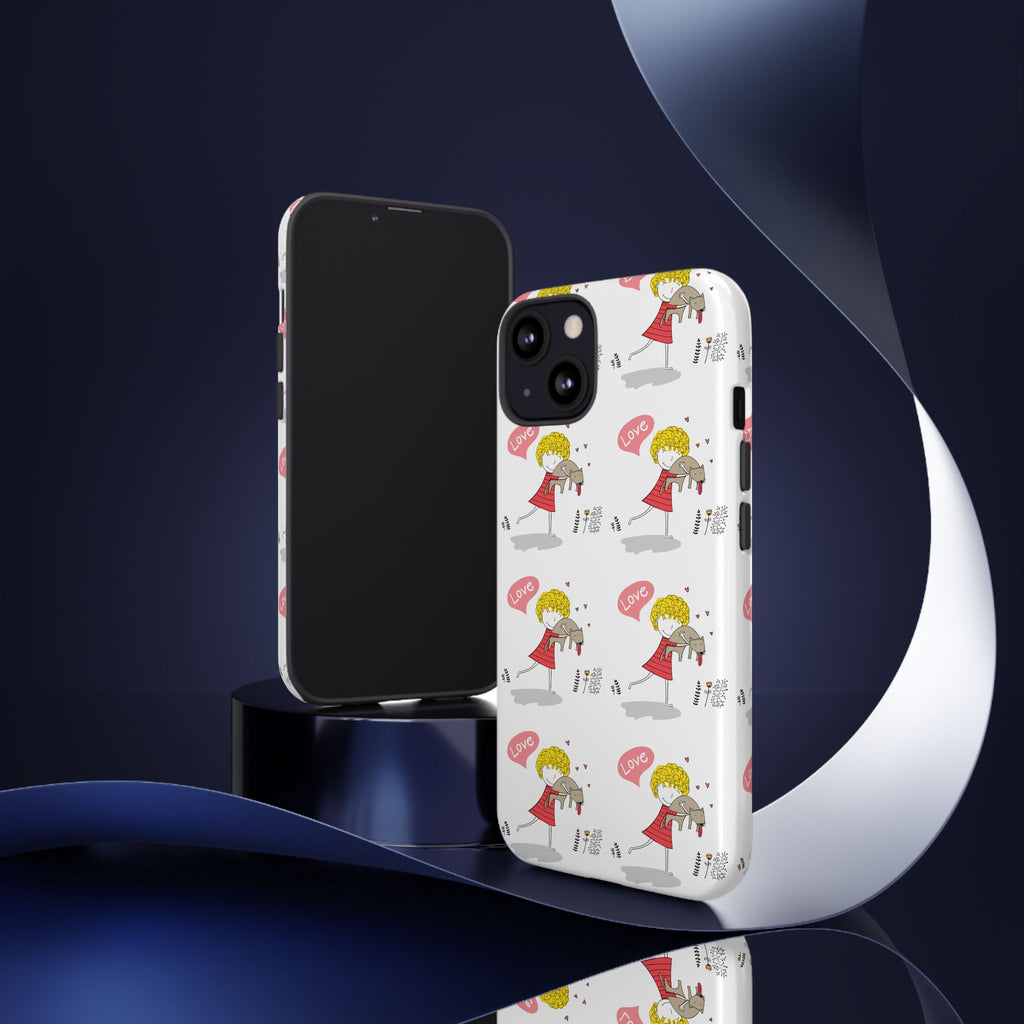Love-Themed Phone Case | Cute Pet Lover Accessory, Perfect Gift for Birthdays, Anniversaries, Animal Lovers, Valentine's Day
