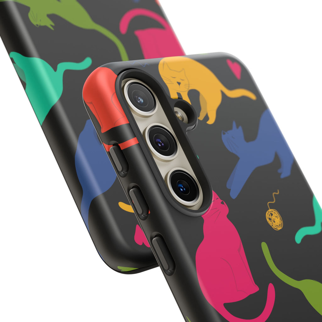 Colorful Cat Phone Case - Fun Pet Lover Accessory, Paw-some Gift for Cat Owners, Colorful Protective Cover, Cute Animal Phone [...]