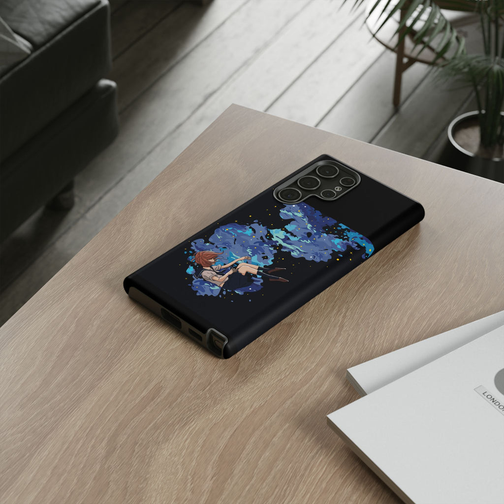 Tough Cases Phone Case - Artistic Galaxy Design, Cute Sleeve for Teens, Gift for Students, Unique Mobile Accessory, Trendy Tech Protection