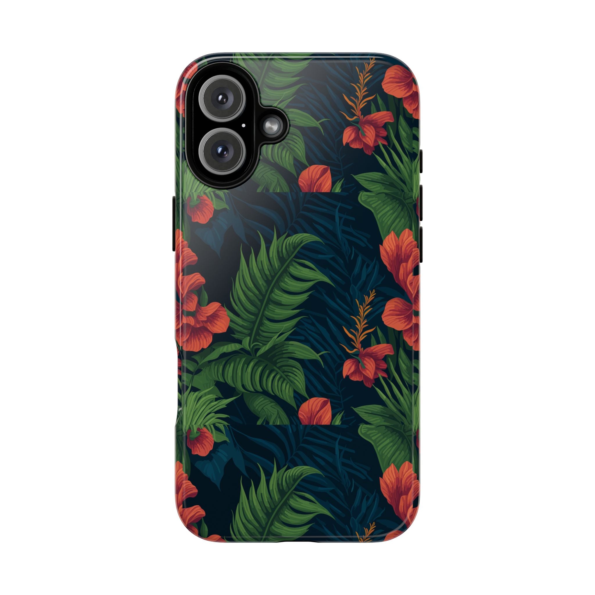 Tropical Phone Case with Floral Design, Eco-Friendly Protection for Summer Vibes, Ideal Gift for Nature Lovers, Vibrant Background