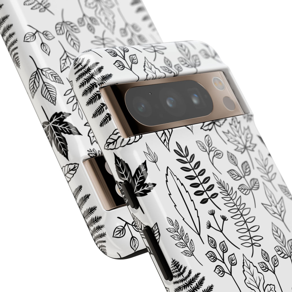 Stylish Phone Case for Nature Lovers, Botanical Design, Gift for Her, Fall Accessories, Customizable Tech Gear