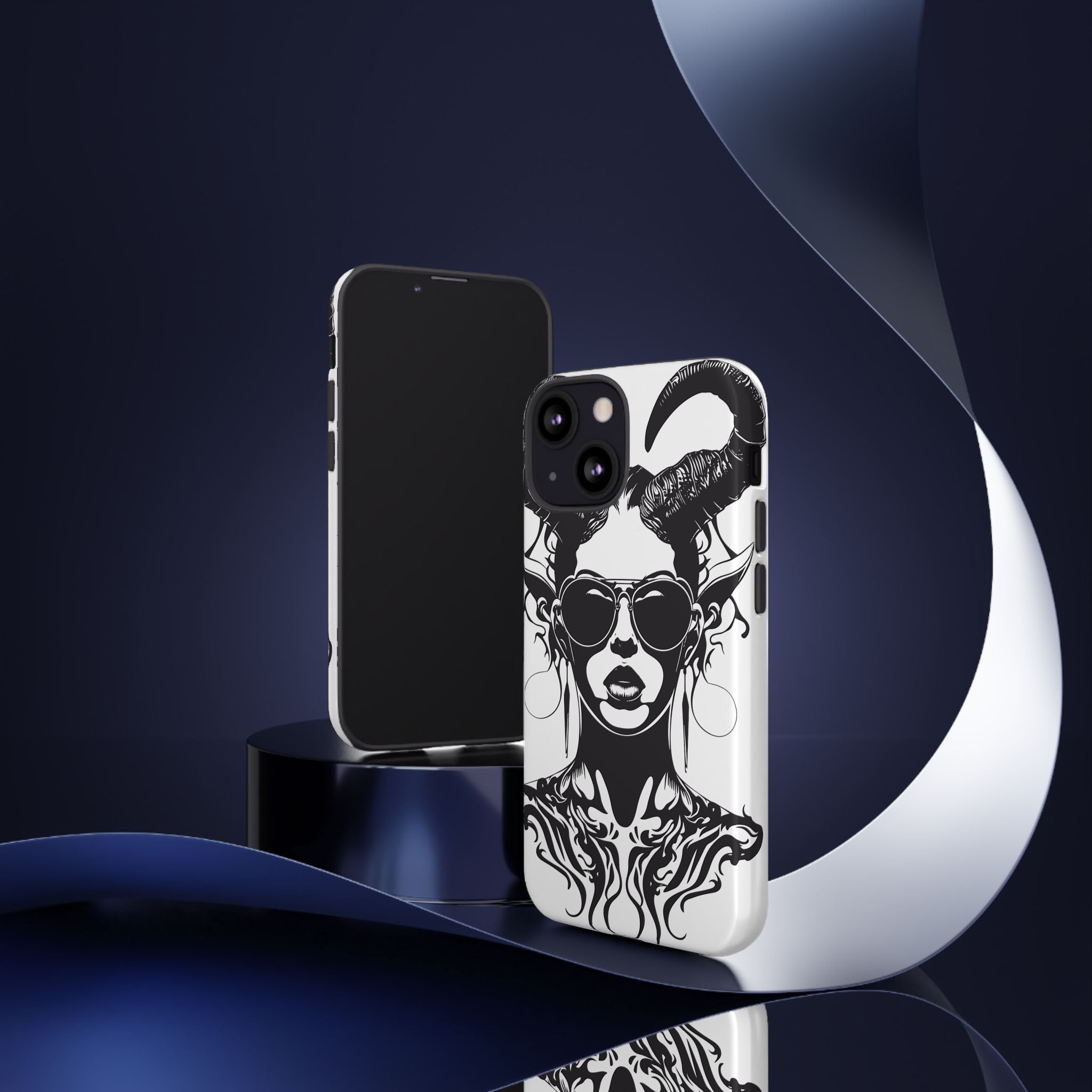 Tough Cases: Stylish Phone Case with Edgy Design, Protective Cover, Gift for Her, Trendy Accessories, Unique Art, Holiday Present