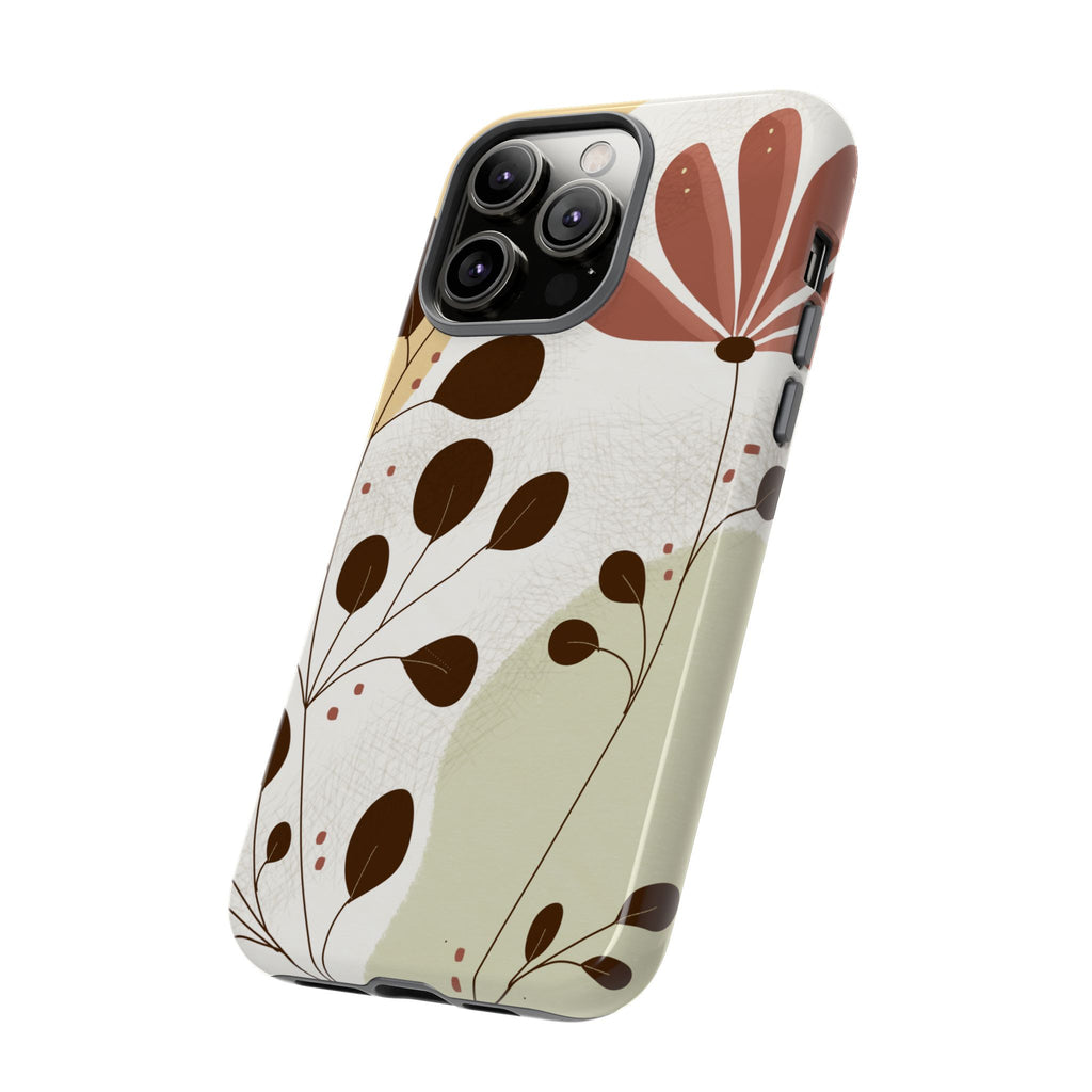 Floral Phone Case - Stylish Tough Cases for Women, Trendy Phone Cover, Gift for Her, Birthday Present, Everyday Use