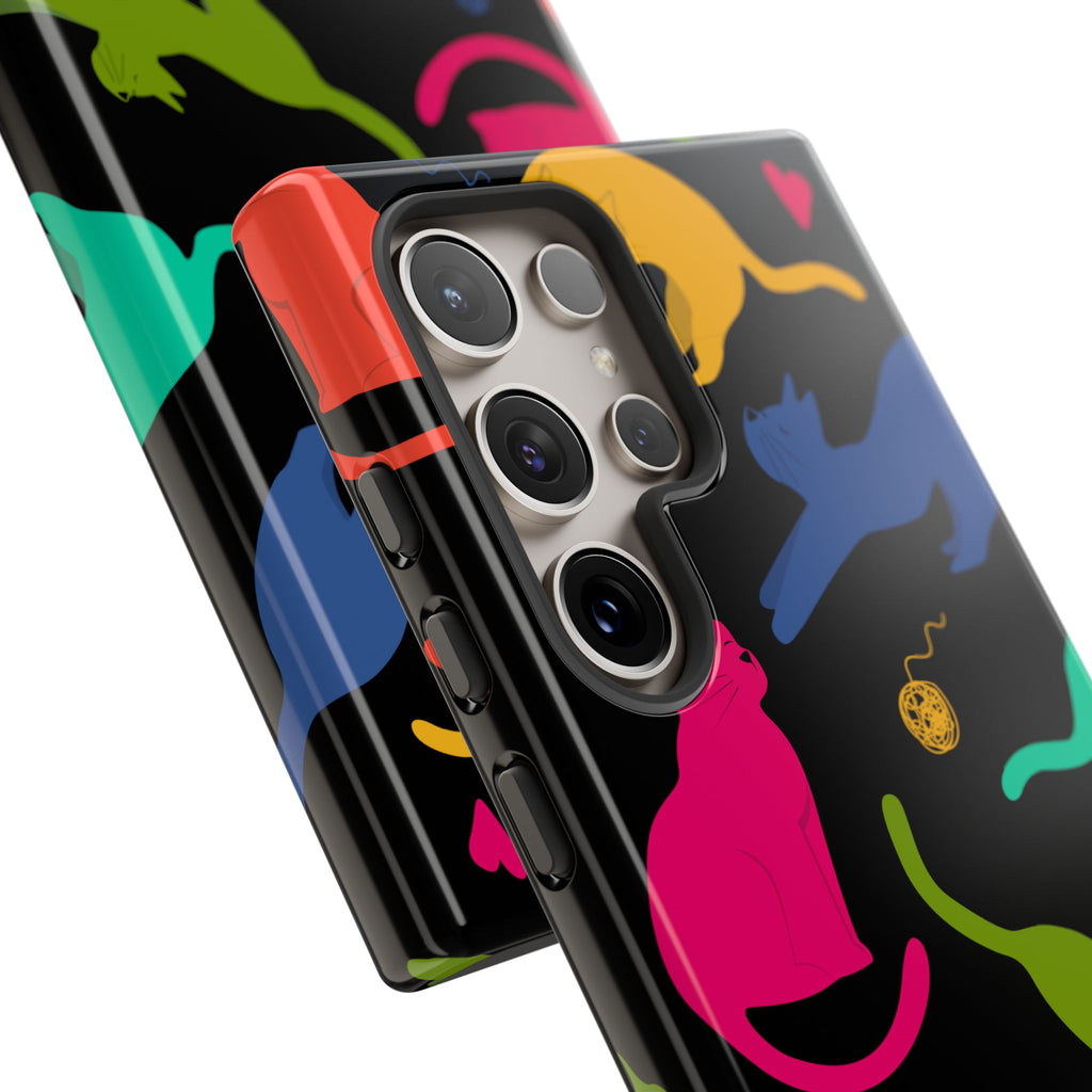 Colorful Cat Phone Case - Fun Pet Lover Accessory, Paw-some Gift for Cat Owners, Colorful Protective Cover, Cute Animal Phone [...]