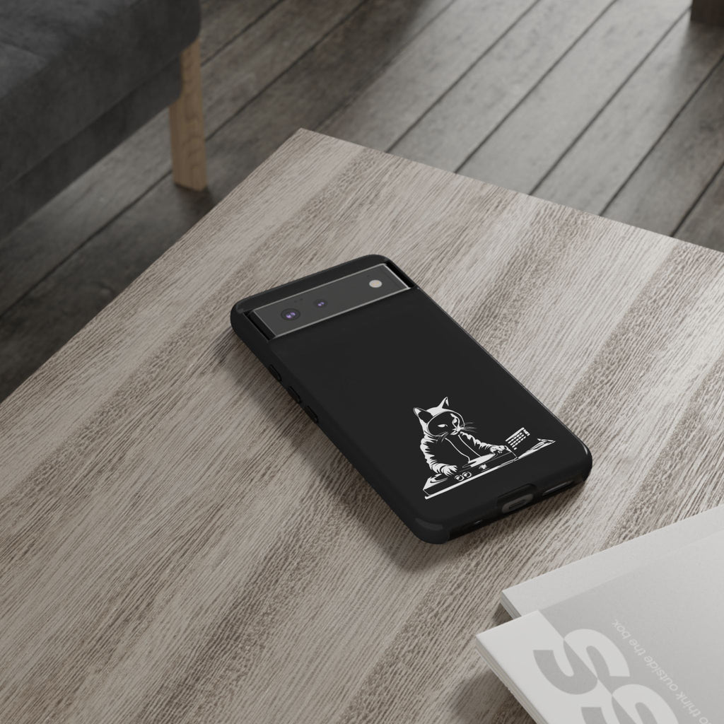 Cat DJ Phone Case | Stylish Tough Cases for Music Lovers, Gift for Cat Owners, Unique Phone Accessory, Cool Tech Gear