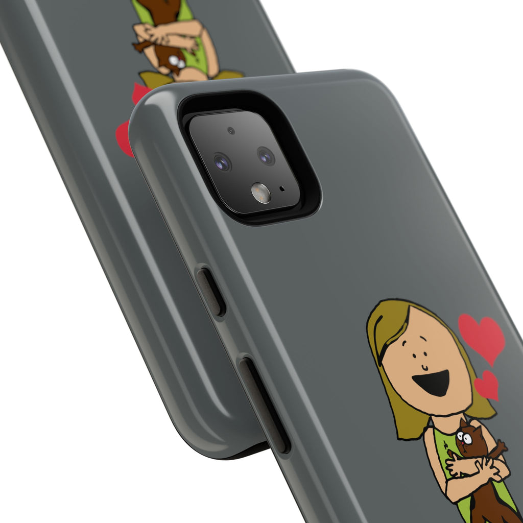 Pet Lover's Phone Case, Cute Animal Phone Cover, Gift for Dog Lovers, Cartoon Design, Fun Smartphone Accessory