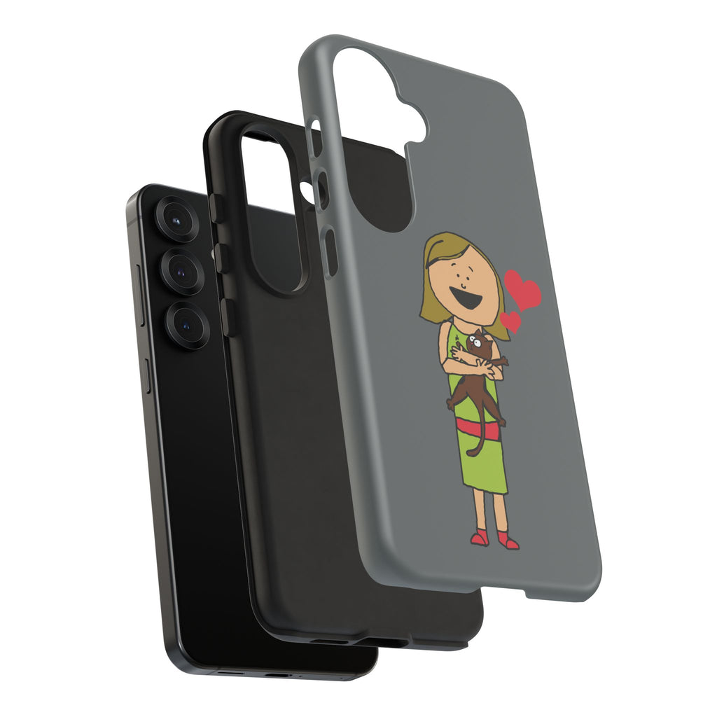 Pet Lover's Phone Case, Cute Animal Phone Cover, Gift for Dog Lovers, Cartoon Design, Fun Smartphone Accessory