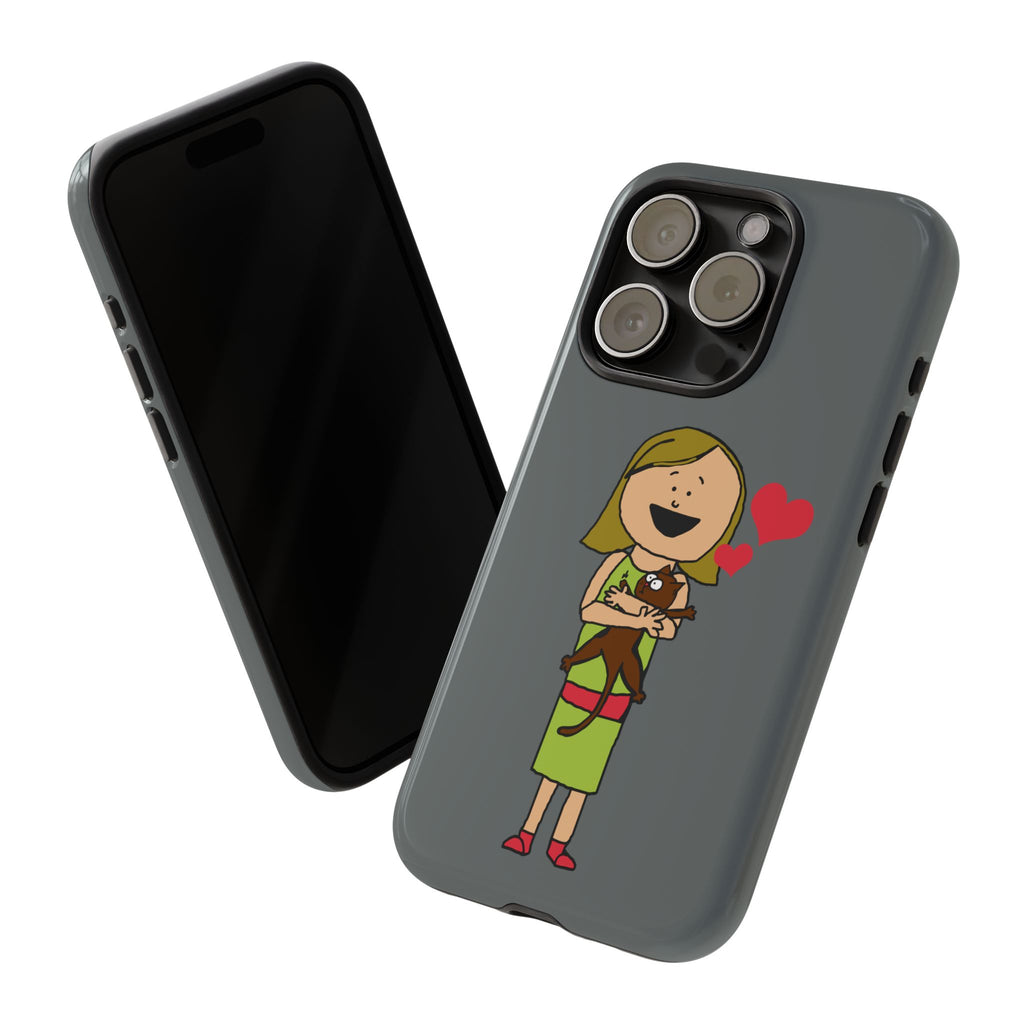 Pet Lover's Phone Case, Cute Animal Phone Cover, Gift for Dog Lovers, Cartoon Design, Fun Smartphone Accessory