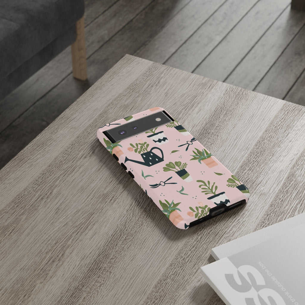 Floral Phone Case, Cute Plant Lover Case, Gift for Gardeners, Phone Cover, Green Thumb Accessories, Mother's Day Gift