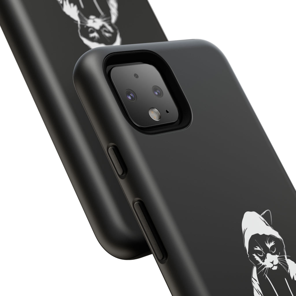 DJ Cat Phone Case, Tough Phone Cover, Pet Lover Gift, Music Enthusiast Accessory, Cute Cat Decor, Unique Case Design