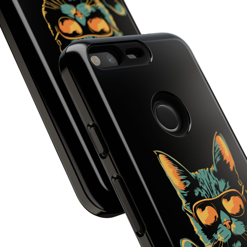 Cool Cat Phone Case, Stylish Phone Cover, Pet Lover Gift, Cute Cat Design, Fun Cat Accessories