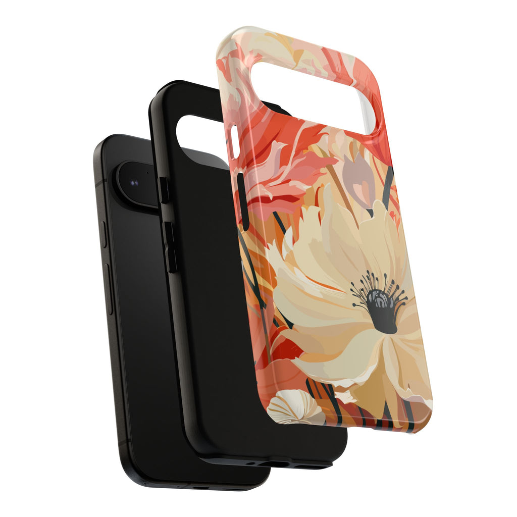 Floral Phone Case, Tough Protective Cover for Floral Lovers, Perfect Gift for Friends, Spring Celebration, Art Lovers Gift