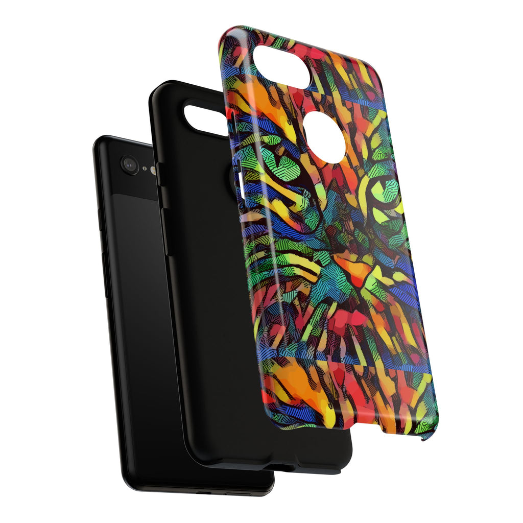 Colorful Phone Cases for Vibrant Style - Tough Cases, Unique Gifts, Animal Print, Artistic Design, Phone Accessories, Eco-Friendly