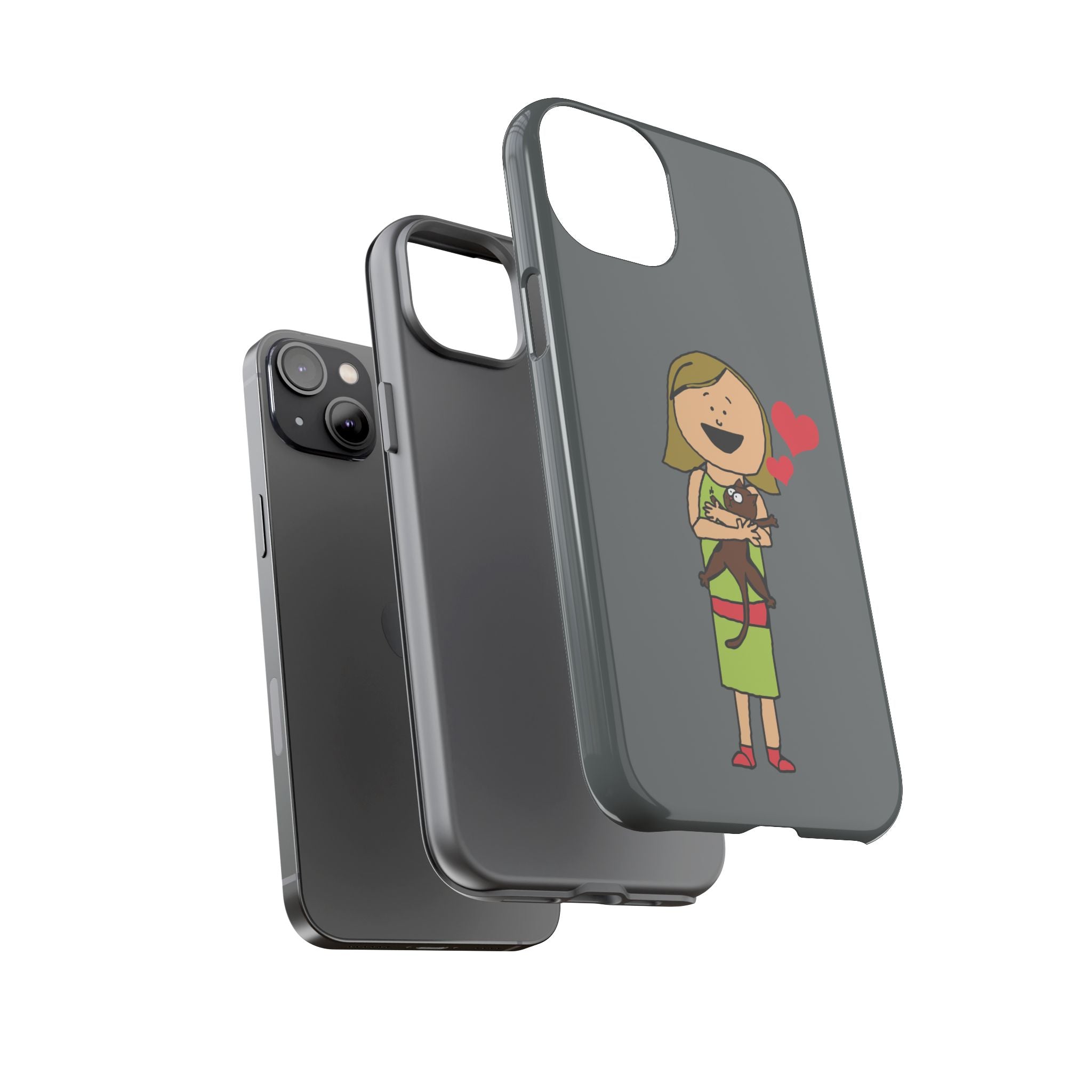 Pet Lover's Phone Case, Cute Animal Phone Cover, Gift for Dog Lovers, Cartoon Design, Fun Smartphone Accessory