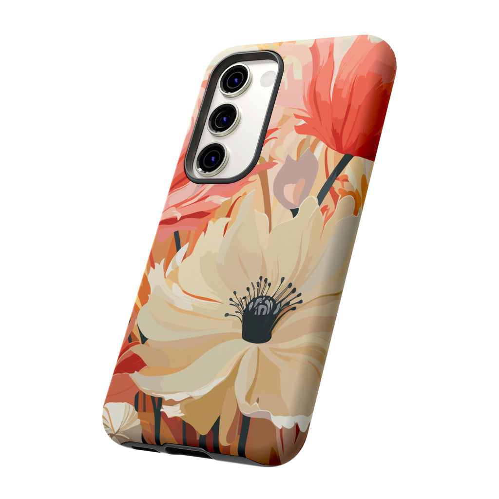 Floral Phone Case, Tough Protective Cover for Floral Lovers, Perfect Gift for Friends, Spring Celebration, Art Lovers Gift