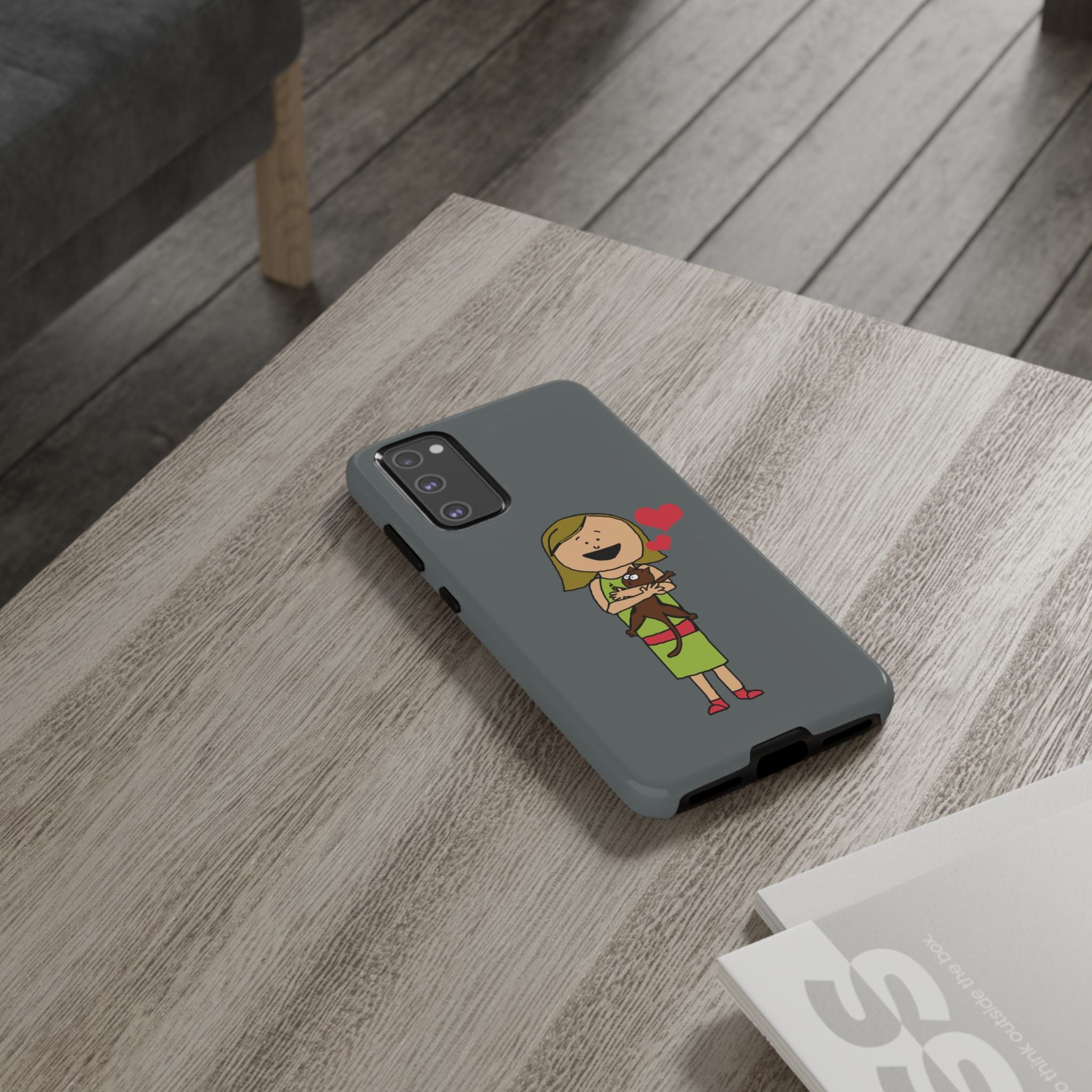 Pet Lover's Phone Case, Cute Animal Phone Cover, Gift for Dog Lovers, Cartoon Design, Fun Smartphone Accessory