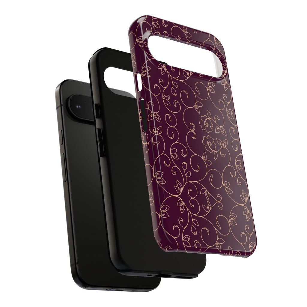 Elegant Floral Phone Case | Durable Mobile Cover, Gift for Her, Floral Design, Stylish Accessory, Phone Protection