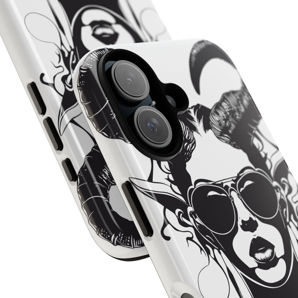 Tough Cases: Stylish Phone Case with Edgy Design, Protective Cover, Gift for Her, Trendy Accessories, Unique Art, Holiday Present