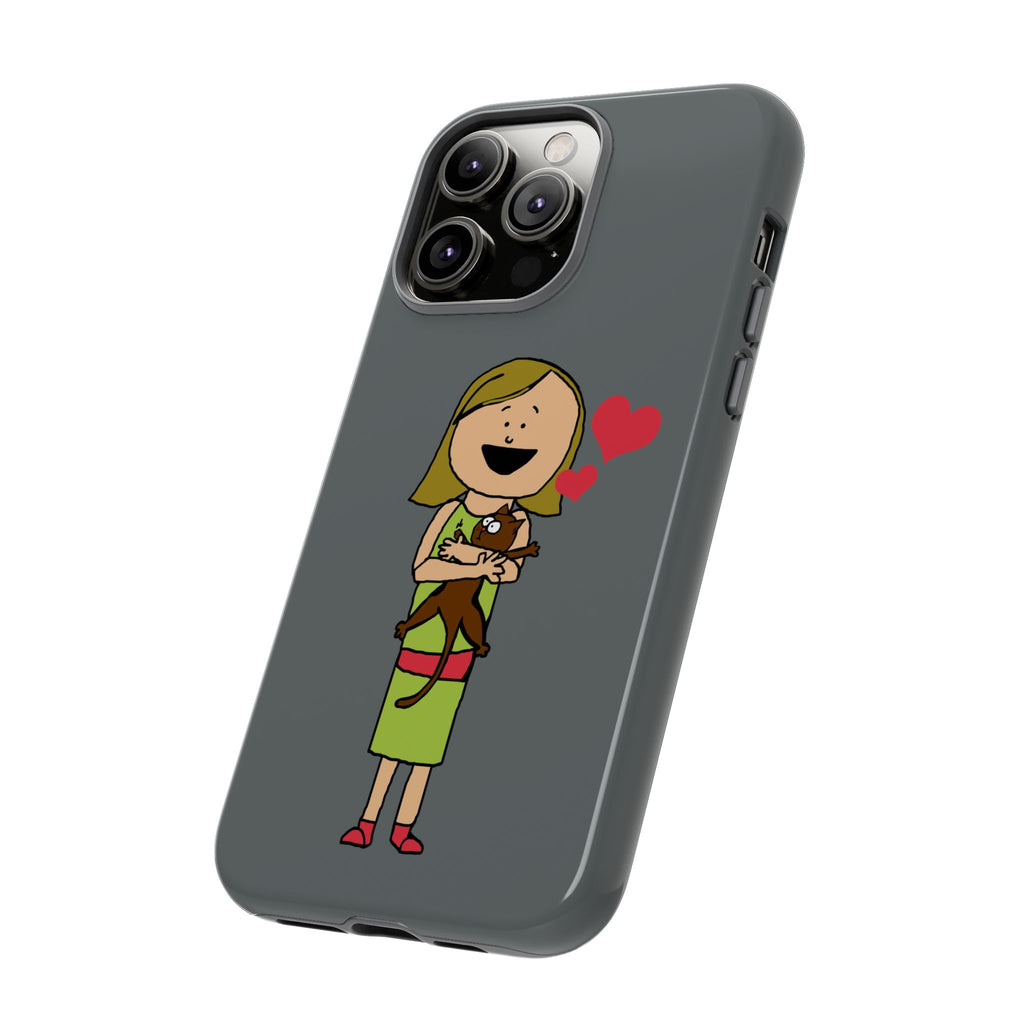 Pet Lover's Phone Case, Cute Animal Phone Cover, Gift for Dog Lovers, Cartoon Design, Fun Smartphone Accessory