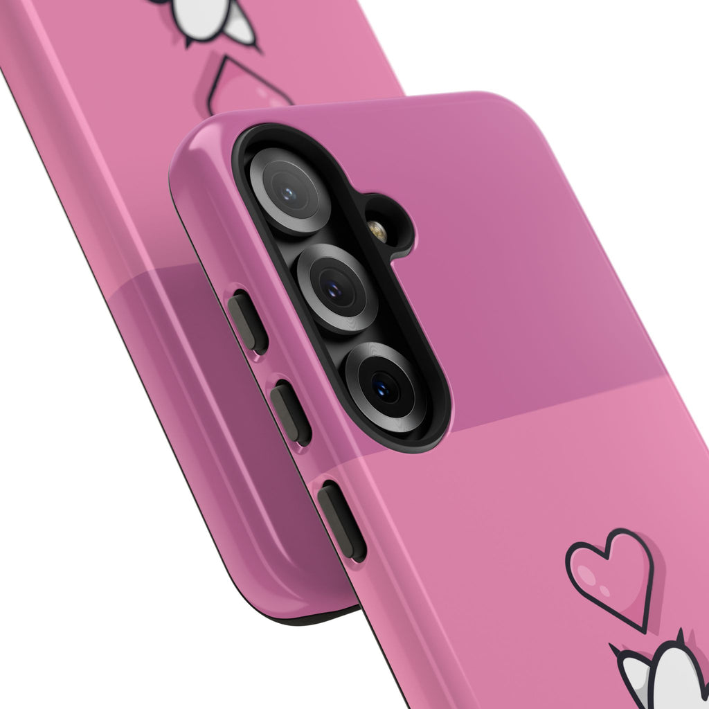 Cute Cat Paw Phone Case, Playful Pet Lover Gift, Animal Print Phone Cover, Heart Design Case, Fun Feminine Case, Kawaii Style