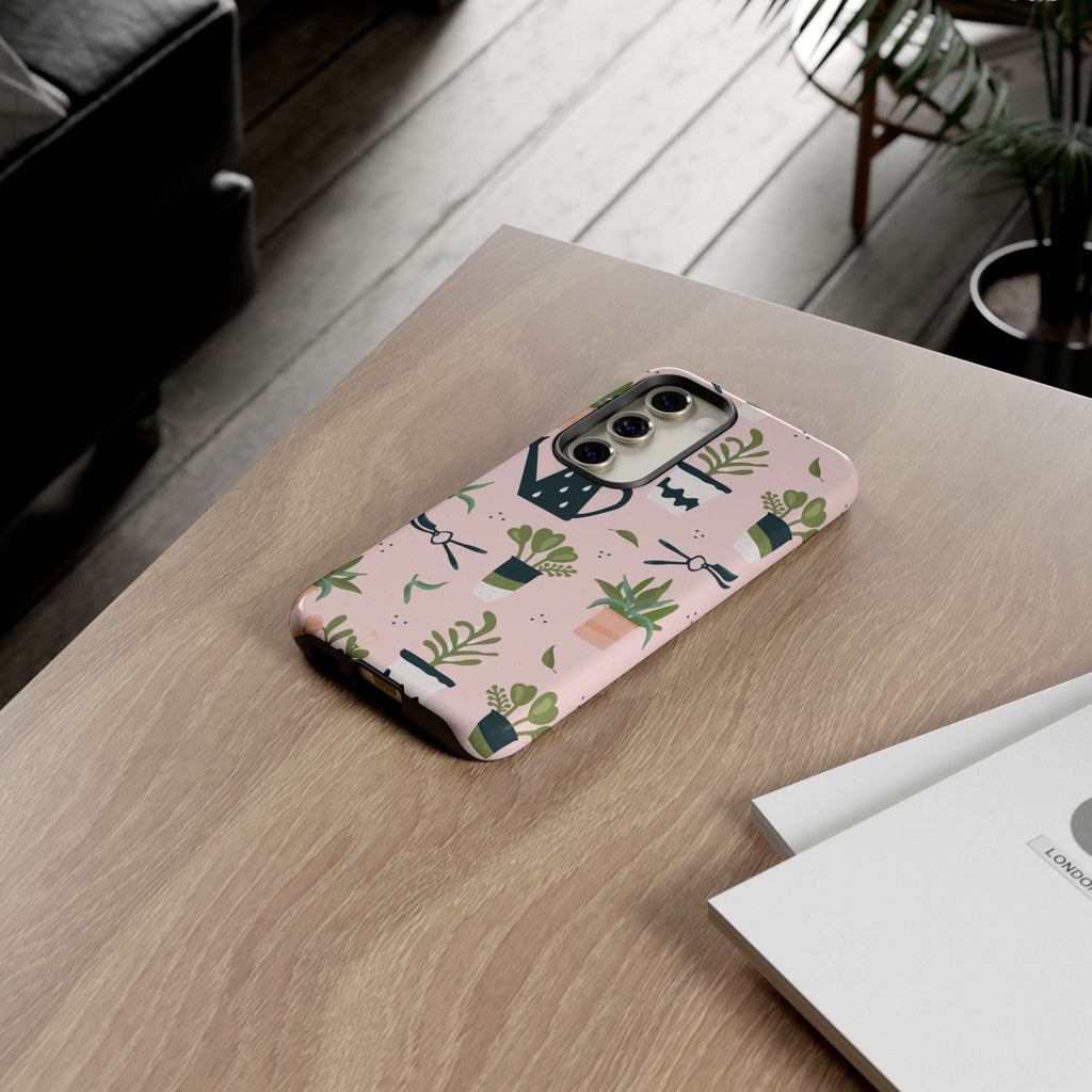 Floral Phone Case, Cute Plant Lover Case, Gift for Gardeners, Phone Cover, Green Thumb Accessories, Mother's Day Gift