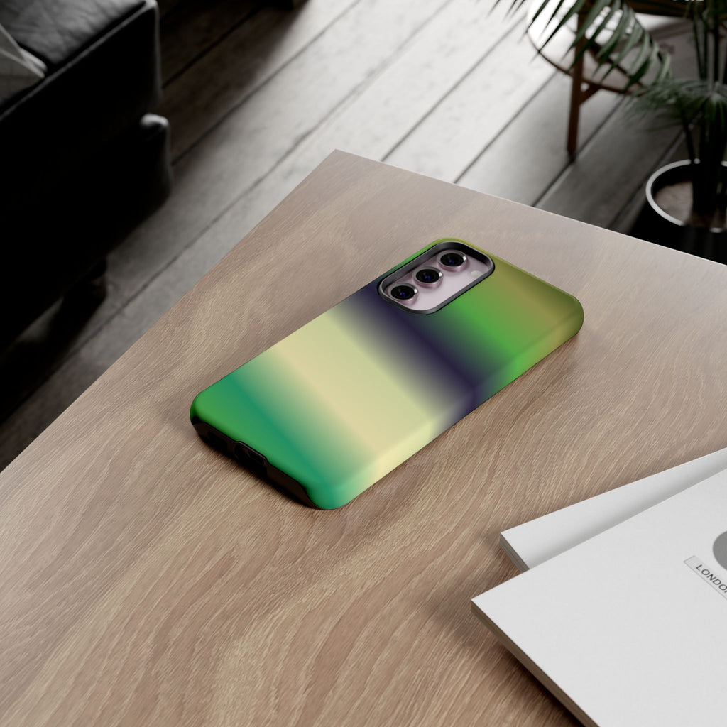 Gradient Phone Case - Tough Cases, Unique Cell Phone Cover, Stylish Tech Accessories, Green and Black Gradient, Perfect Gift