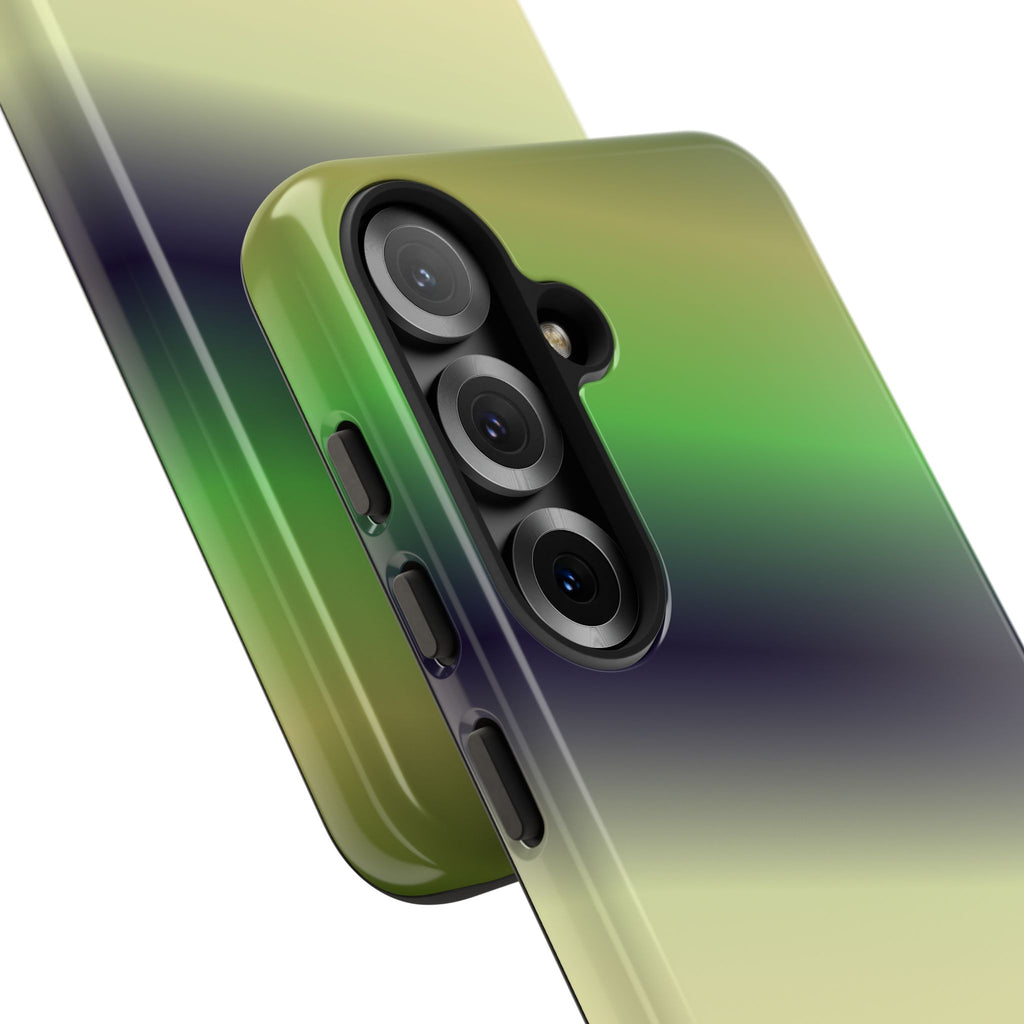 Gradient Phone Case - Tough Cases, Unique Cell Phone Cover, Stylish Tech Accessories, Green and Black Gradient, Perfect Gift