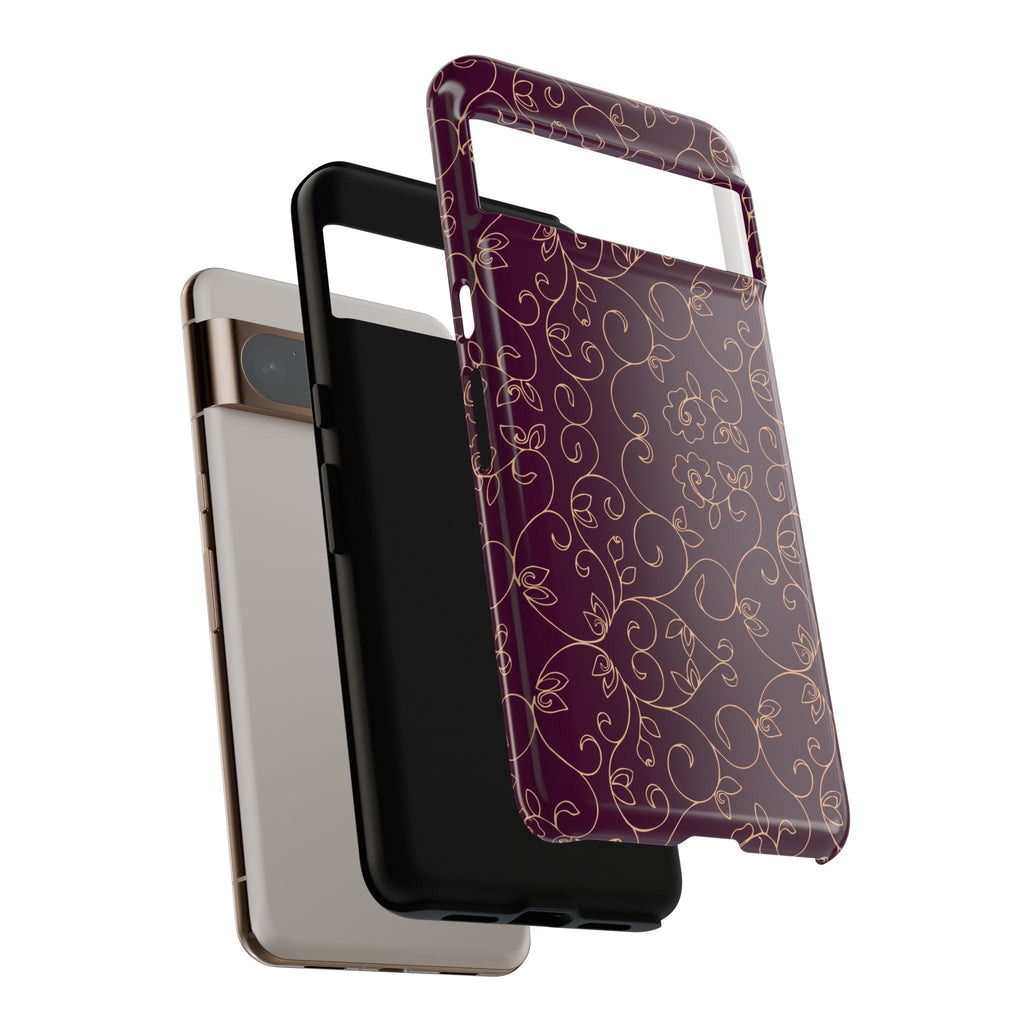 Elegant Floral Phone Case | Durable Mobile Cover, Gift for Her, Floral Design, Stylish Accessory, Phone Protection