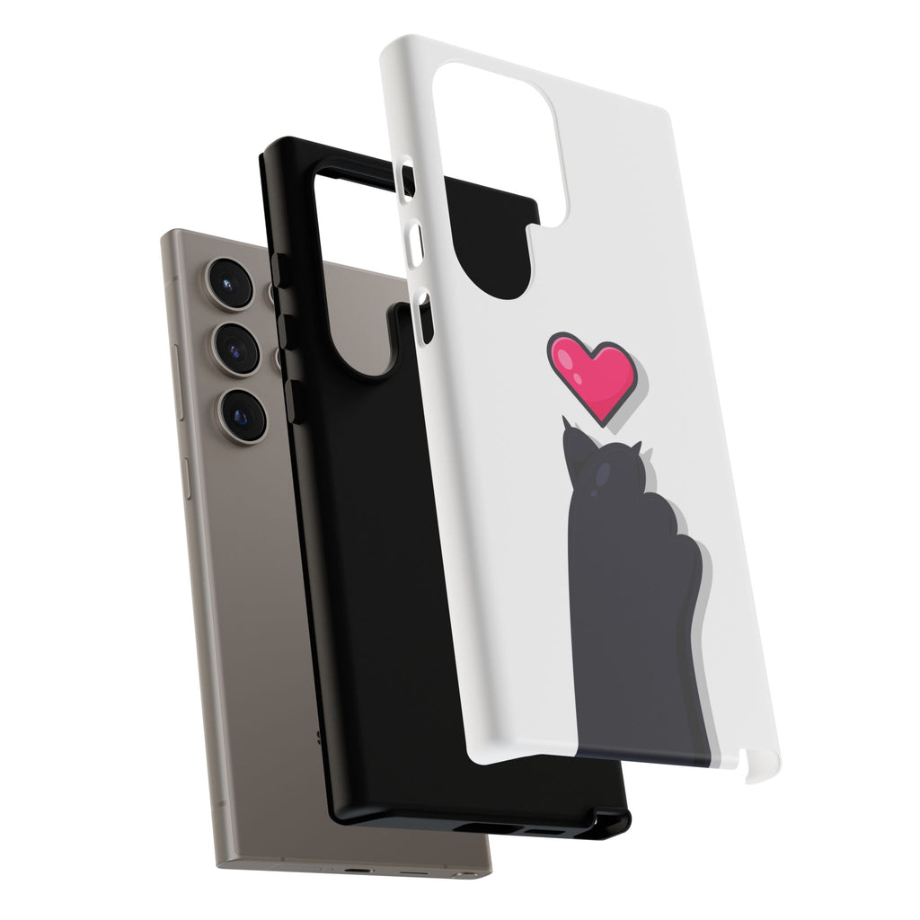 Cute Cat Love Phone Case, Tough Cell Phone Cover, Animal Lover Gifts, Pet Parent Accessories, Valentine's Day Essentials