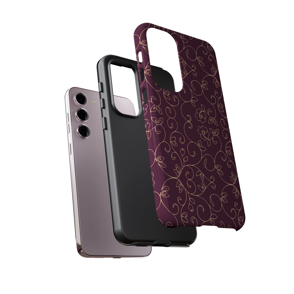 Elegant Floral Phone Case | Durable Mobile Cover, Gift for Her, Floral Design, Stylish Accessory, Phone Protection