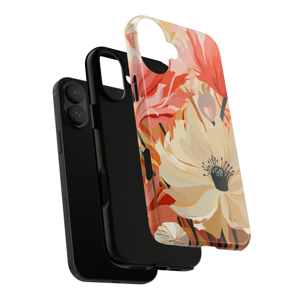 Floral Phone Case, Tough Protective Cover for Floral Lovers, Perfect Gift for Friends, Spring Celebration, Art Lovers Gift