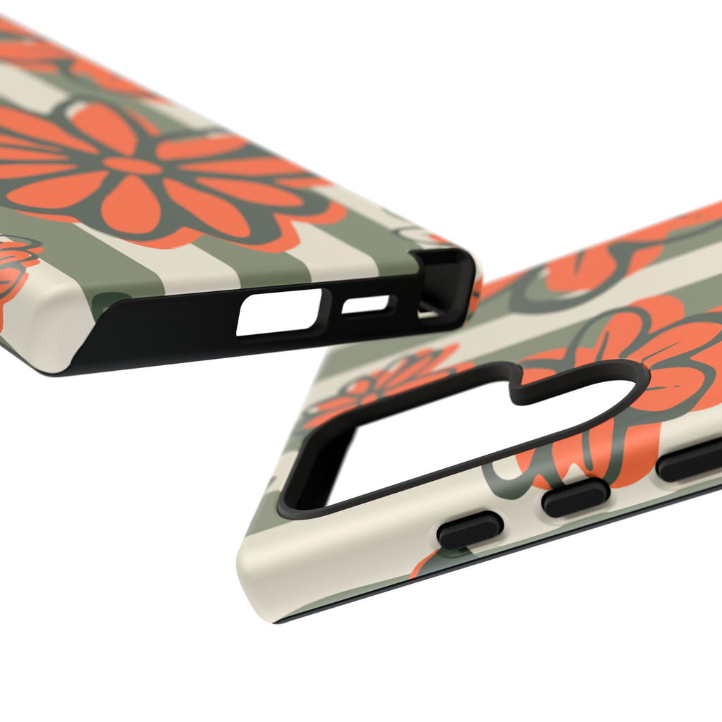 Floral Tough Phone Case - Trendy Protector for Pet Lovers, Super Cute Gift, Floral Design, Stylish Phone Cover, Unique Accessory