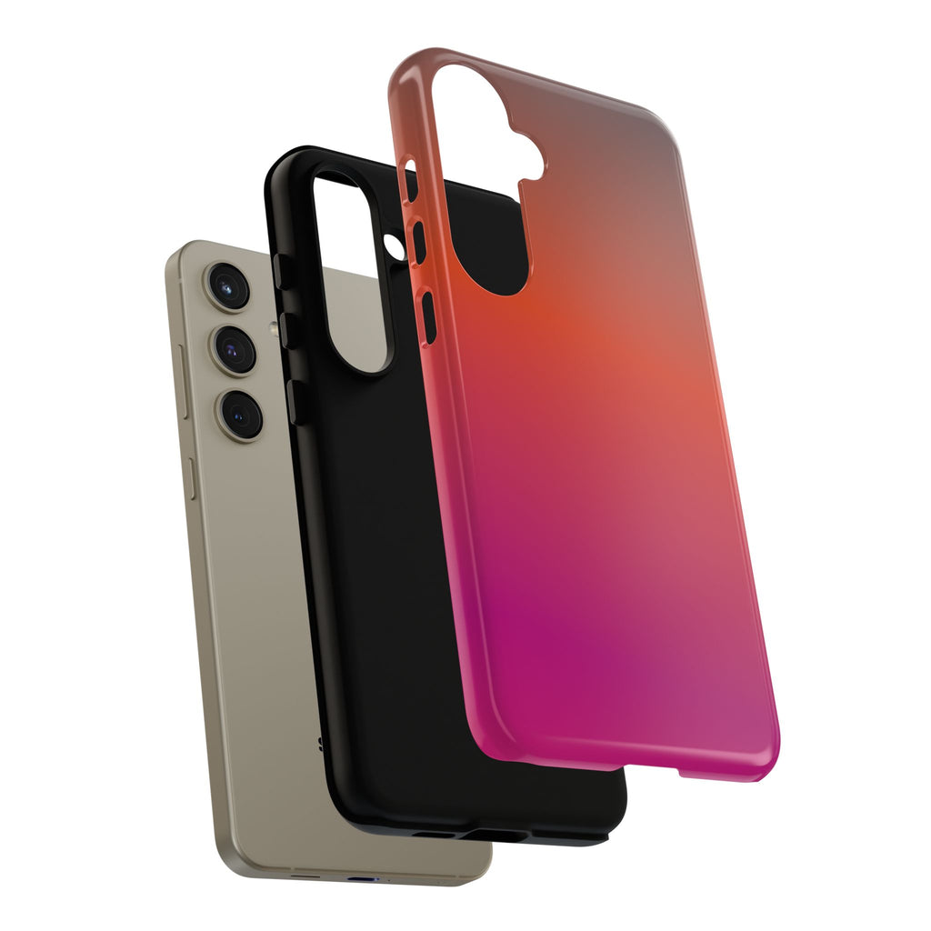 Gradient Phone Case, Custom Tough Case, Durable Phone Accessory, Vibrant Design, Gift for Tech Lovers, Birthday and Holiday Present